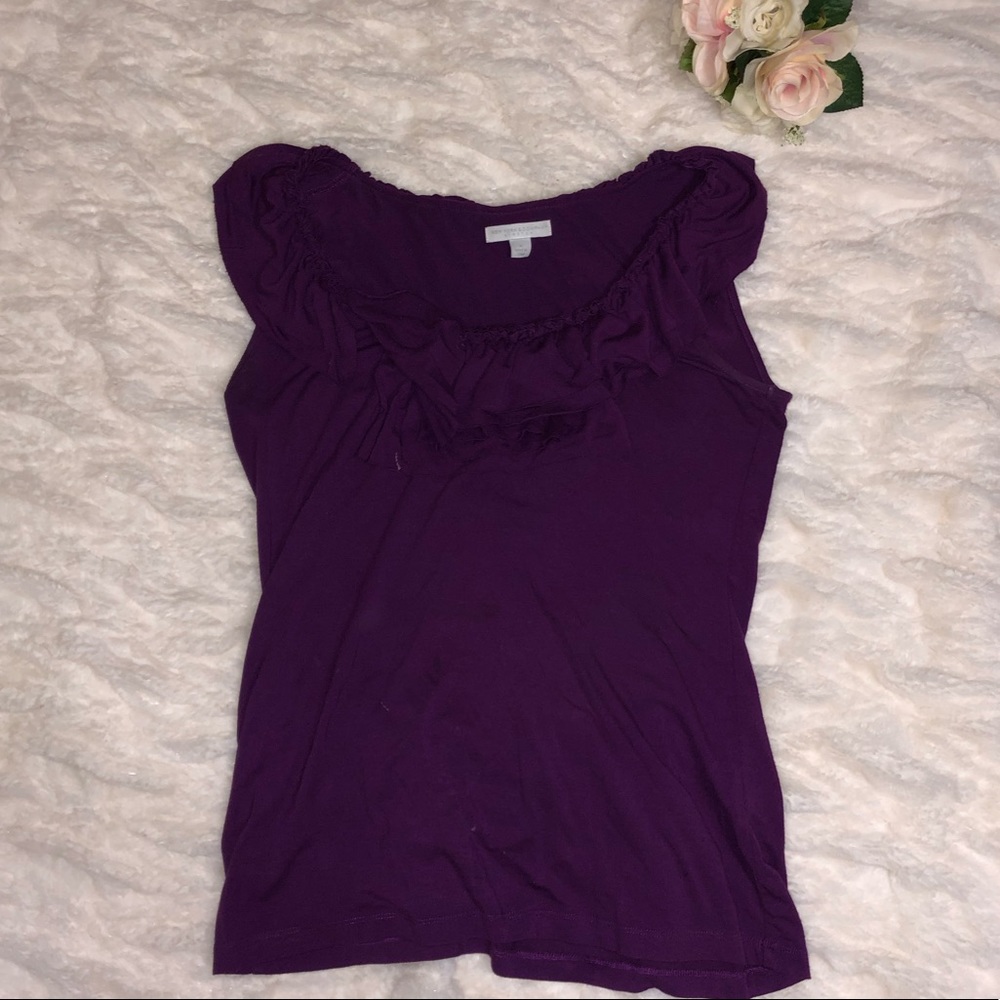New York company, med, purple blouse